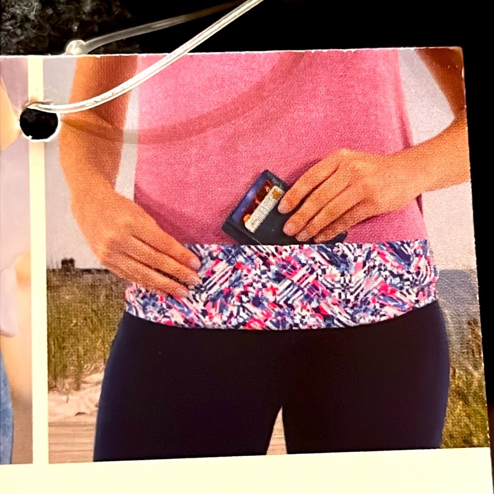 NEW Bandi Large Pocket Belt Cosmic multicolor print waist bag phone wallet ID